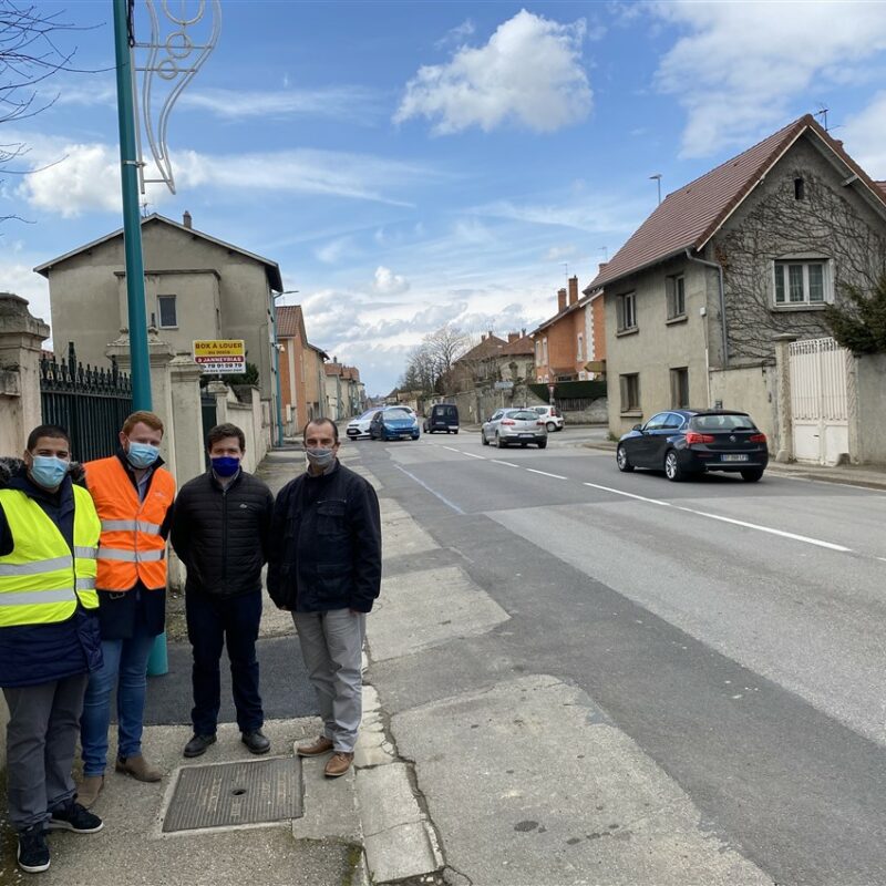 Réception des travaux de pont de chéruy, rue de la république